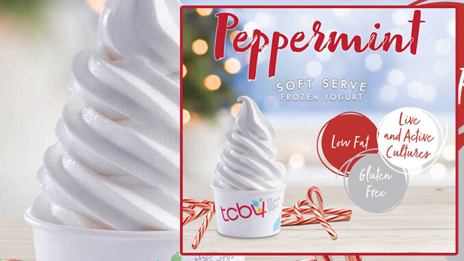 Peppermint Frozen Yogurt Is Back At TCBY For The 2019 Holiday Season