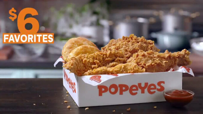 Popeyes Adds New $6 Favorites Meal In Select Markets
