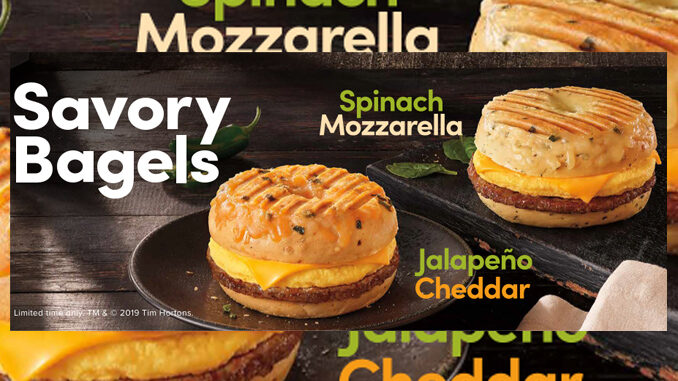 Tim Hortons Introduces Two New Breakfast Sandwiches Served On Savory Bagels