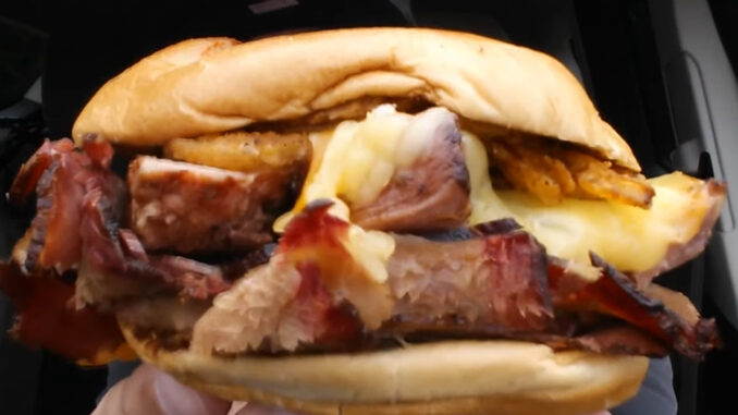 Arby’s Spotted Selling 'New' Smoke Mountain Sandwich With Pork Rib