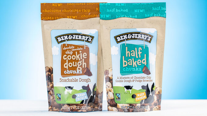 New Chocolate Chocolate Chip Cookie Dough, And Half Baked Chunks Join Ben & Jerry's Cookie Dough Chunks Lineup
