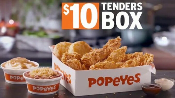 Popeyes Brings Back $10 Tenders Box Deal