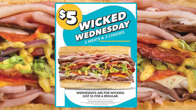 Which Wich Offers $5 Wicked Sandwich Every Wednesday As Part Of New Wicked Wednesday Promotion