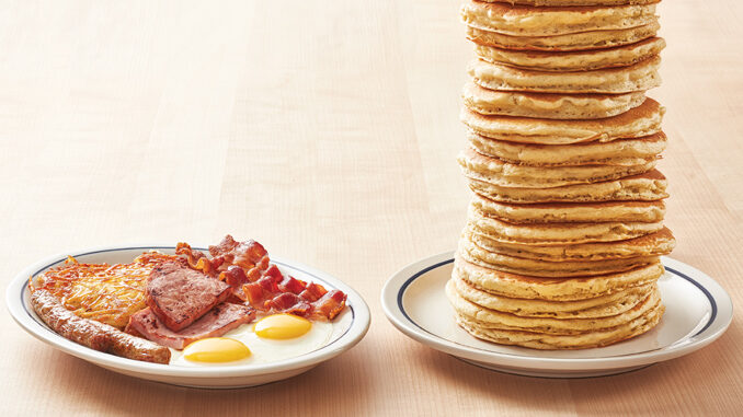 ‘All You Can Eat Pancakes’ With Any Breakfast Combo Purchase At IHOP Through March 1, 2020