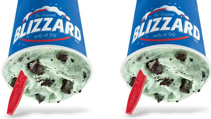 Dairy Queen Offers The Mint Oreo Blizzard As The Blizzard Of The Month For March 2020