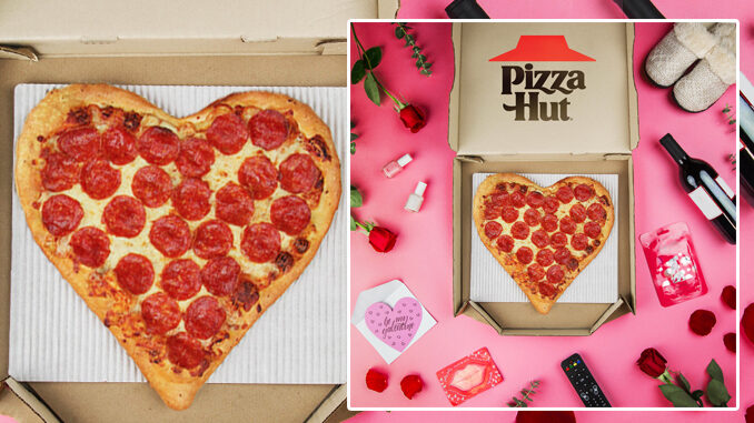 Pizza Hut Welcomes Back Heart-Shaped Pizza As Part Of Valentine’s Day Bundle