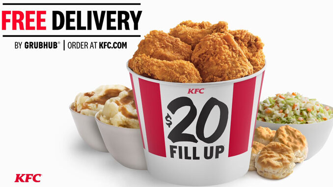 KFC Offers Free Delivery Via Grubhub From March 14 Through April 26, 2020