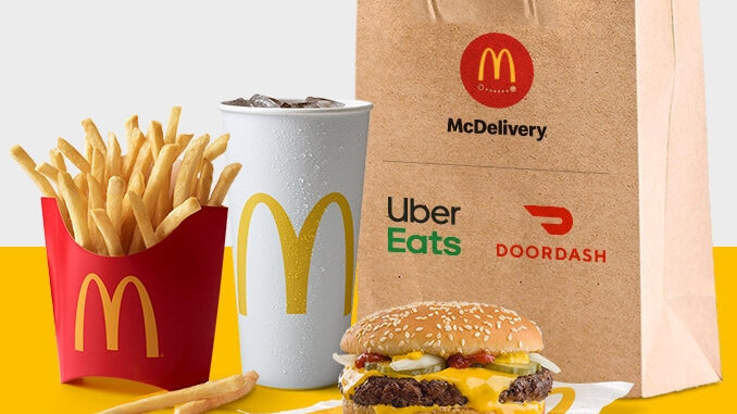 McDonald’s Offers Free Delivery On Orders Of $15 Or More Through Uber Eats And DoorDash Until April 6, 2020