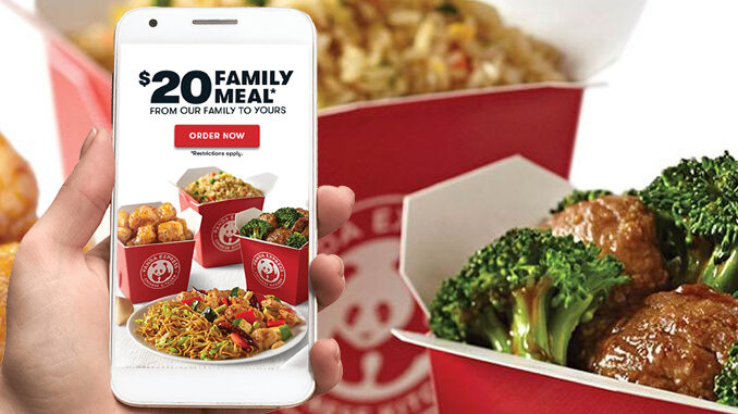 Panda Express Puts Together $20 Family Meal Deal Via Online Ordering Through April 17, 2020