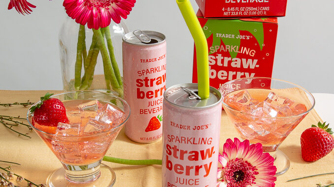 Trader Joe’s Pours New Sparkling Strawberry Juice