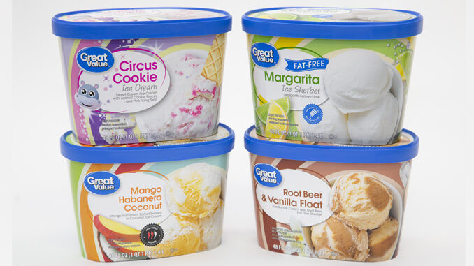 Walmart Introduces 4 New Great Value Ice Cream Flavors