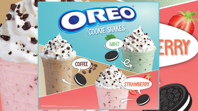 Wienerschnitzel Whips Up 3 New Oreo Cookie Shakes In Strawberry, Coffee, And Mint Flavors
