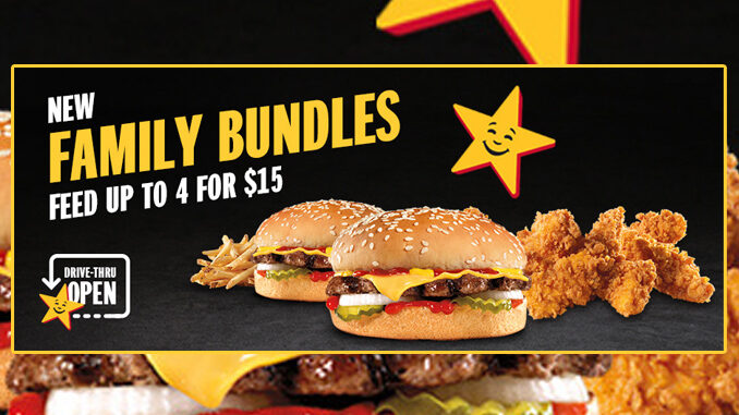 Carl’s Jr. And Hardee's Put Together New $15 Family Bundles