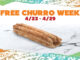 Del Taco Celebrates Free Churro Week Through April 29, 2020