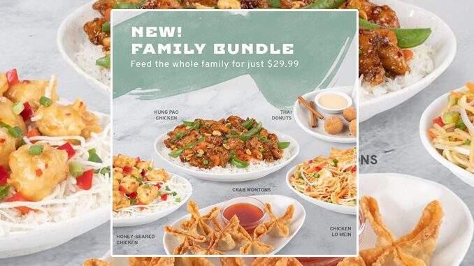 Pei Wei Debuts New Family Bundle For $29.99