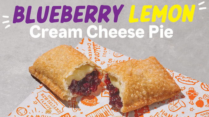Popeyes Brings Back Blueberry Lemon Cream Cheese Pie