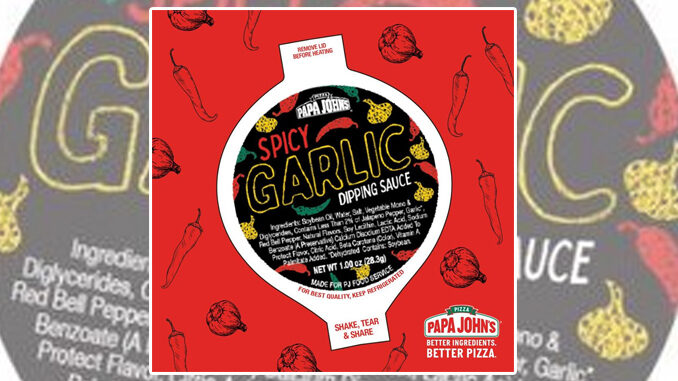 Spicy Garlic Dipping Sauce Is Back At Papa John's Permanently