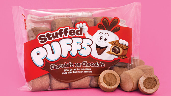 Stuffed Puffs Unveils New Chocolate-On-Chocolate Marshmallow Flavor