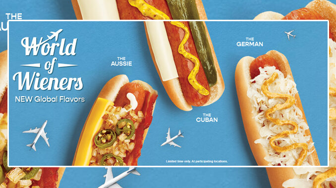 Wienerschnitzel Launches New World Of Wieners Event Featuring 3 New Global Hot Dog Flavors