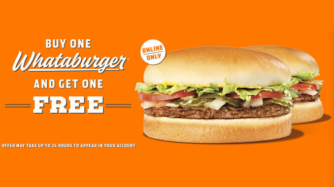 Buy A Whataburger Online, Get One Free Through May 25, 2020