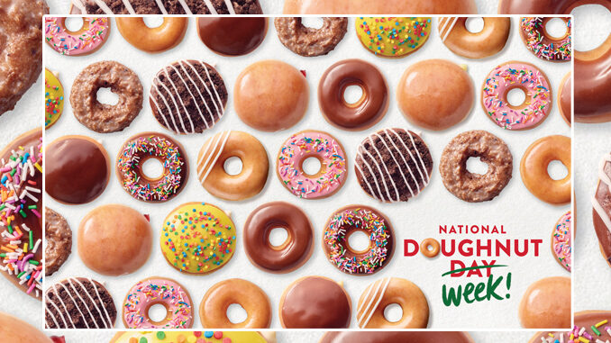 Krispy Kreme Celebrates First-Ever National Doughnut Week With 5 Days Of Free Doughnuts From June 1 through June 5, 2020