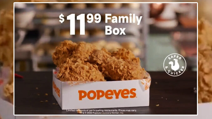 Popeyes Reveals New $11.99 Family Box Deal