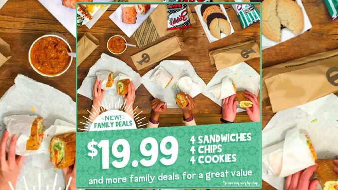 Potbelly Puts Together New Family Meal Deals Starting At $19.99