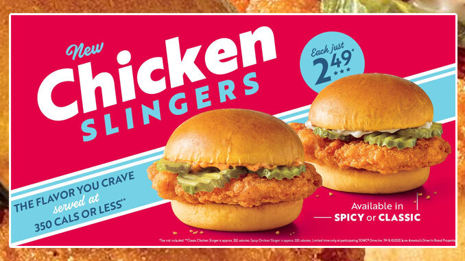 Sonic Launches New Chicken Slingers Nationwide