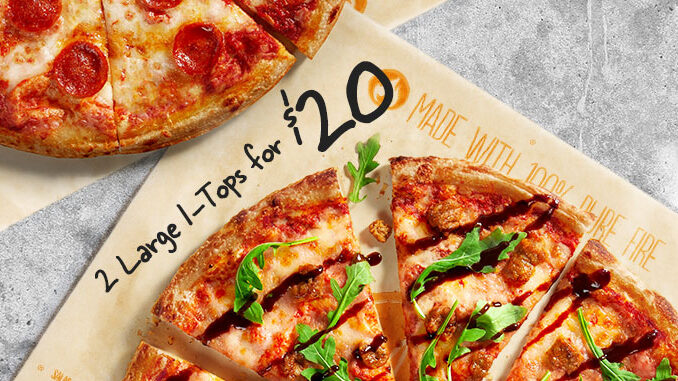 Blaze Pizza Offers 2 Large 1-Topping Pizzas Ordered Online For $20