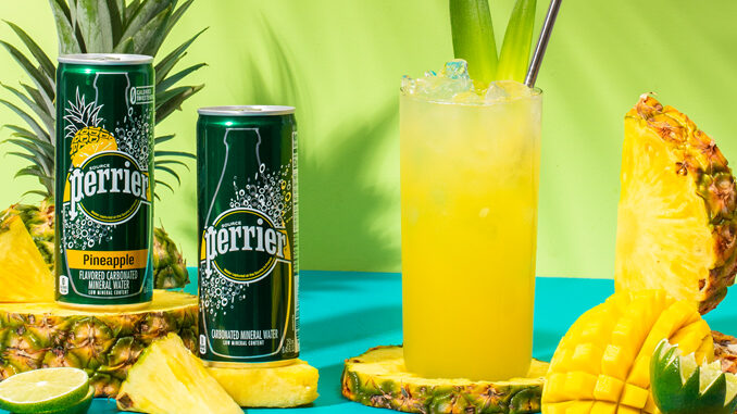 Perrier Introduces New Pineapple-Flavored Carbonated Mineral Water