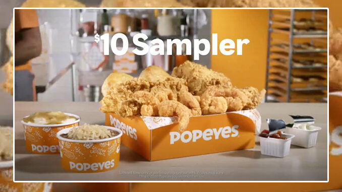 Popeyes New $10 Sampler Available At Select Locations