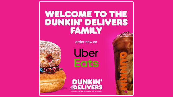 Uber Eats Offers Buy One, Get One Free Small Dunkin’ Iced Coffee Through June 21, 2020