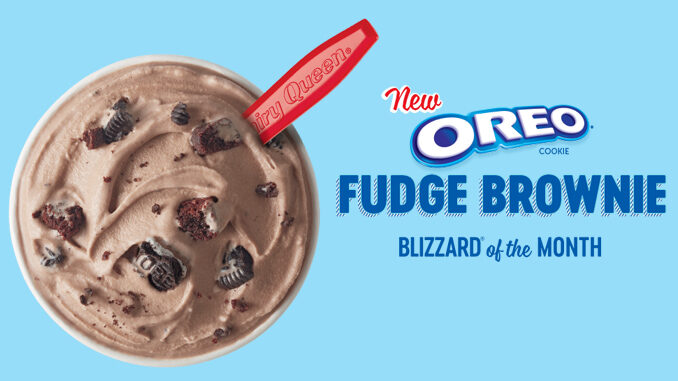 Dairy Queen Spins New Oreo Fudge Brownie Blizzard