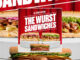 Erbert & Gerbert’s Introduces New Bratwurst Sandwiches As Part Of The ‘Wurst’ Sandwiches Promotion