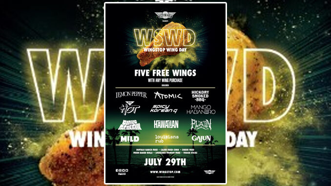 Wingstop Offers 5 Free Wings With Any Wing Purchase On July 29, 2020