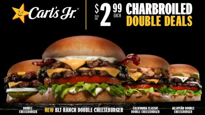 Carl’s Jr. Spotted Selling New BLT Ranch Double Cheeseburger