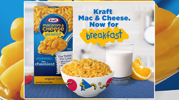 Kraft Is Replacing ‘Dinner’ With ‘Breakfast’ On Iconic Blue Box Of Macaroni & Cheese