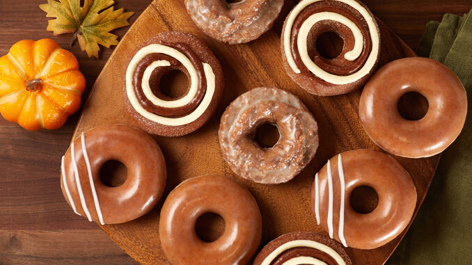 Krispy Kreme Debuts New Pumpkin Spice Cinnamon Roll Doughnut
