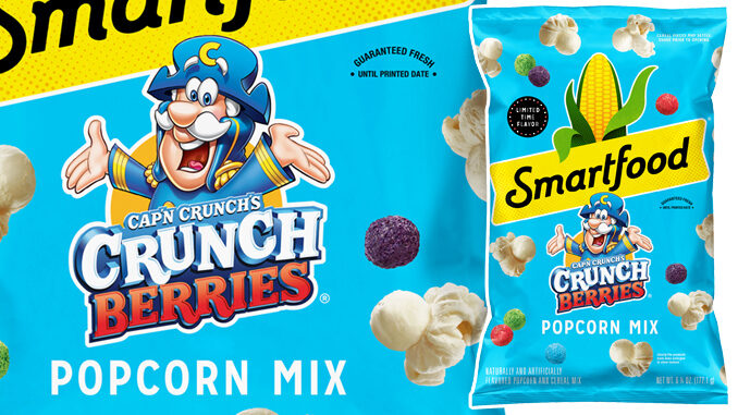 Smartfood Unveils New Cap’n Crunch’s Crunch Berries Popcorn Mix