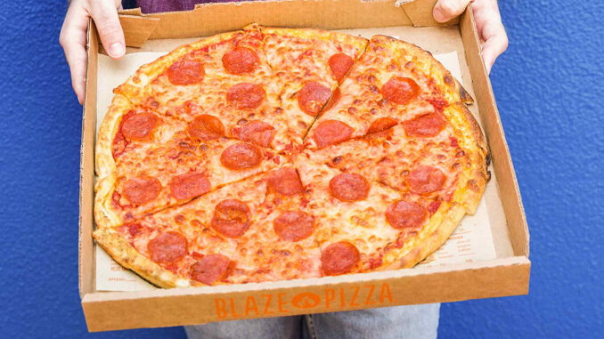 Double Flames At Blaze Pizza With Any Online Pepperoni Pizza Purchase On September 20, 2020