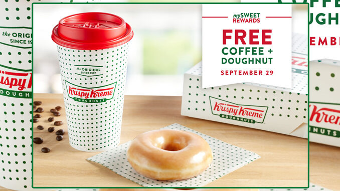 Free Coffee For Everyone At Krispy Kreme On September 29, 2020 – Rewards Members Also Get Free Doughnut Of Choice