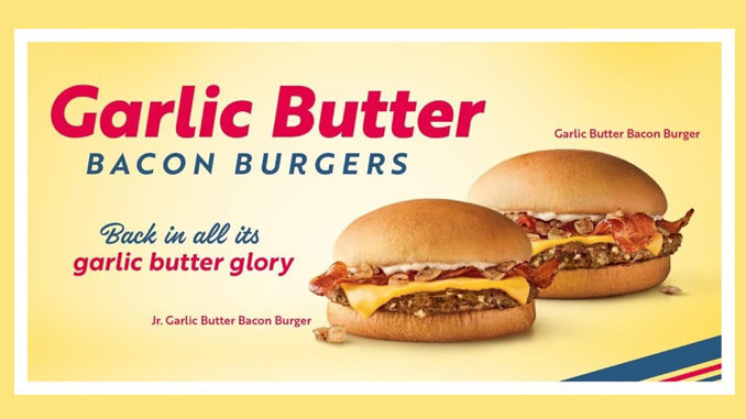 Sonic Brings Back Garlic Butter Bacon Burgers