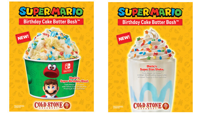 Cold Stone Creamery Introduces New Super Mario-Inspired Ice Cream Treats