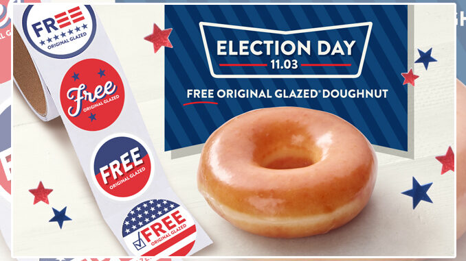Free Original Glazed Doughnut Giveaway At Krispy Kreme On November 3, 2020