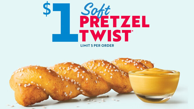Get $1 Soft Pretzel Twists At Sonic On October 8, 2020