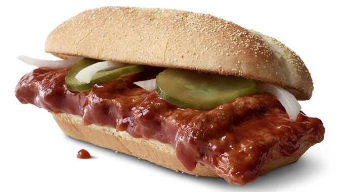 McDonald’s Taking The McRib Sandwich Nationwide Starting December 2, 2020