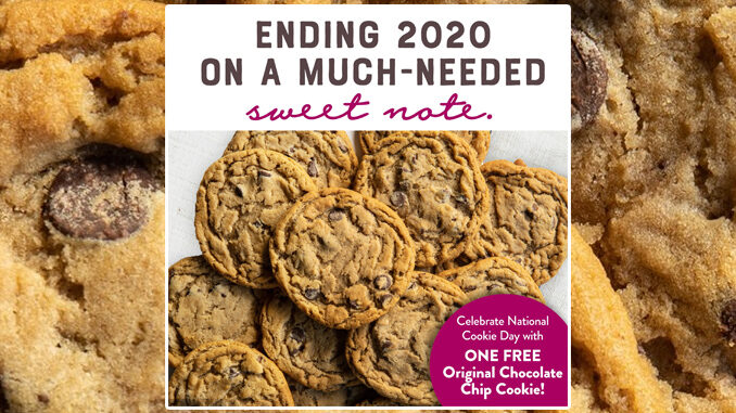 Free Original Chocolate Chip Cookie At Great American Cookies On December 4, 2020