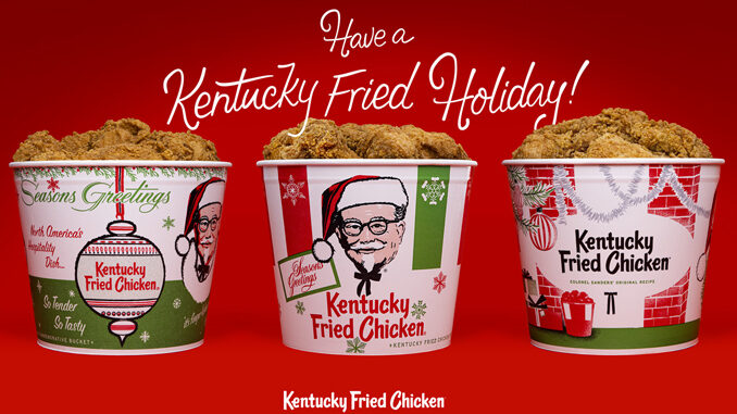 KFC Unveils Vintage Holiday Buckets To Celebrate The 2020 Holiday Season
