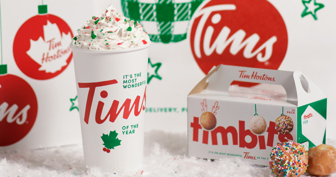 Tim Hortons 2020 holiday packaging