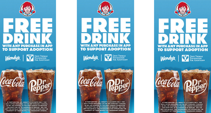Wendy's Free Drink Promotion